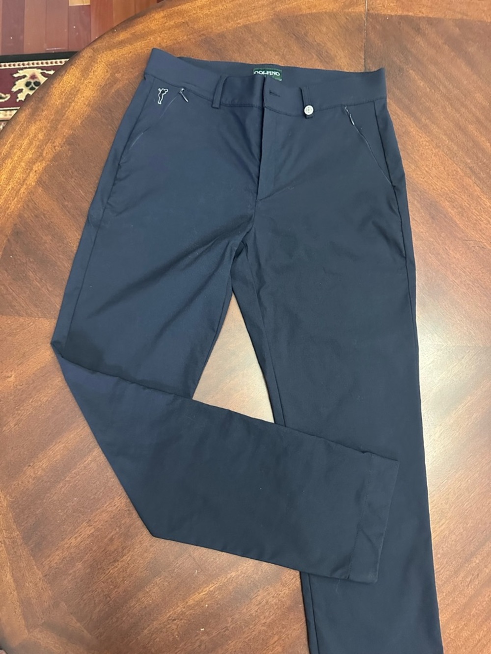 Golfino Golf Active Lightweight Performance Navy Blue Golfing Pants Small EC